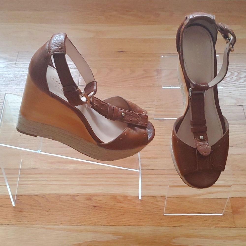 Carmel Coach Wedge Sandals